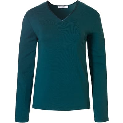Femilet Nw Top Tshirt Ls Emerald Maat: 36 | Nachtmode Outlet | Dames | Blauw