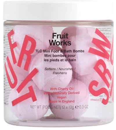 Fruit Works TLC Mini Foot & Bath Bombs - Voet- en Badbruisballen - 12 x 10 g