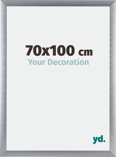 Your Decoration - Fotolijst 70x100 cm - Aluminium - Zilver Geborsteld - Tucson