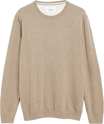 regular fit pullover van puur katoen