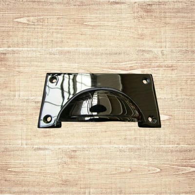 Large Lipped Rectangular Cup Pull Handle Polished Chrome