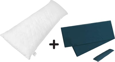 Meisterhome • Set van voedingskussen 145 x 40 & (2x) hoes • Cactus / Antraciet • Zwangerschapskussen Zijslaapkussen Voedingskussen Lichaamskussen Body Pillow