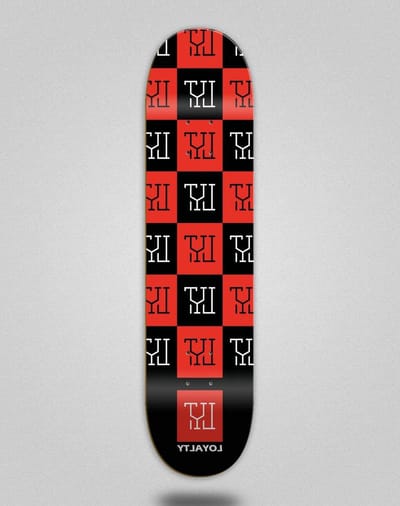 Skateboard Deck - Houten Plank - Street Skateboarding - Klassieke Vorm - 7.875 inch - Zwart Rood