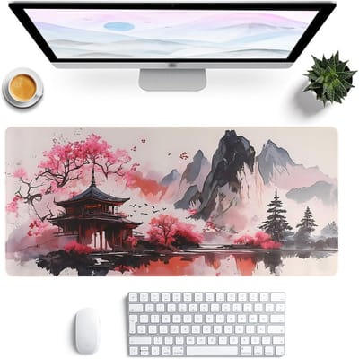 XXL Gaming muismat met anime design en antislip onderkant - 900x400 - Bureauonderlegger - Waterdicht en vuilafstotend - Geschikt voor pc, MacBook en laptop - Natuurrubber