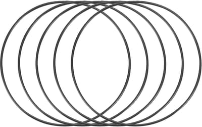 sourcingmap 5 Stks Zwart 80mm x 1.5mm Nitril Rubber O Ring NBR Olie Afdichting Grommets