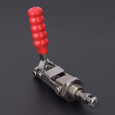 Spanklem - Werkstukhouder - Zwaar werk klemmen - Roestvrij staal - 136 kg kracht - Zilver