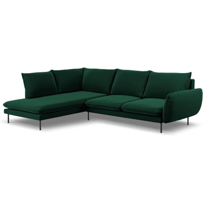 Hoekbank Vienna links velvet | Cosmopolitan Design