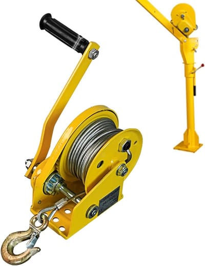 Handlier - Sleeplieren - Zwaar Werk - Zelfborgende Rem - 1200 lbs capaciteit - Metaal