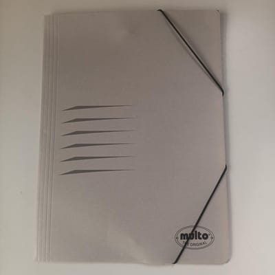 Multo Elastomap Grijs Karton Met Elastieken 5730024 FSC C005048 5 Stuks
