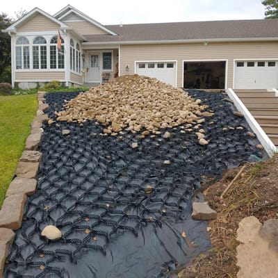 Grind Stabilisator Raster - Grindstabilisator Mat - Opritten Stabiliseren - Waterdoorlatend Grondrooster - 3 x 6 Meter - Zwart