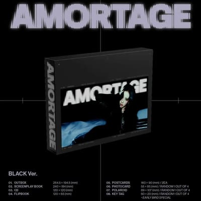 JISOO - [AMORTAGE] Mini Album EXCLUSIEVE Editie Black