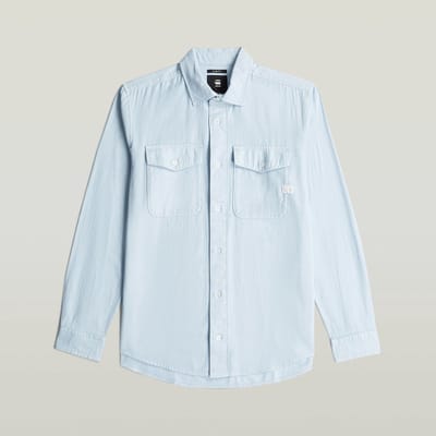 G-star Marine Overhemd Met Lange Mouwen Blauw XL Man