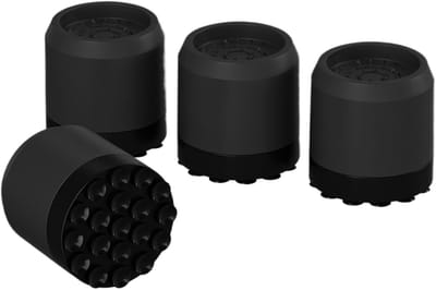 Anti-vibratie houders - Apparaat dempers - Stabiliseren apparaten - Zuignap stabiliteit - 6x6x6 cm - Zwart