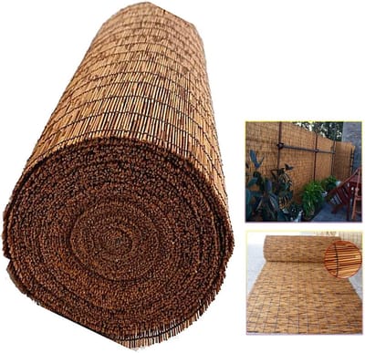 Balkonscherm Bamboe - Rolscherm Tuin - Privacy Creëren - 100% Natuurlijk Materiaal - 120x230 cm - Natuurlijk