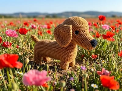 Ties de Teckel - Haakpakket - Corneeltje Wol - Cor & Co (Gold bruin)