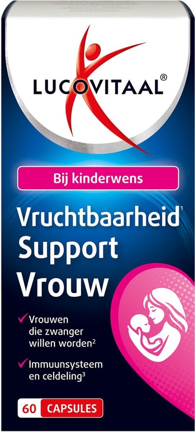 Lucovitaal Ondersteuning van de vruchtbaarheid voor vrouwen 60 softgels