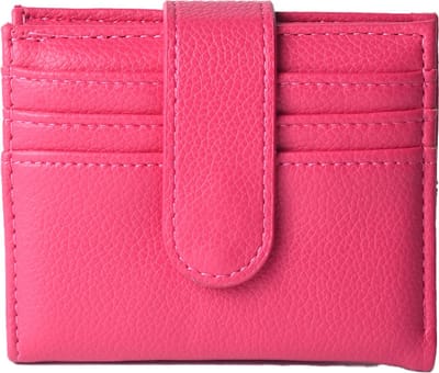 Giuliano kunstlederen portemonnee - Fuchsia - Compact
