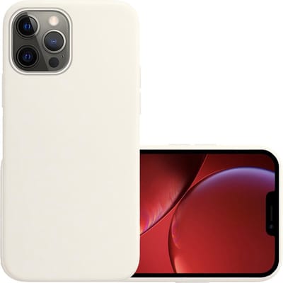 Hoesje - Geschikt voor Apple iPhone 13 Pro - Sterk & Shockproof - Hoes Cover - Siliconen Case - Wit