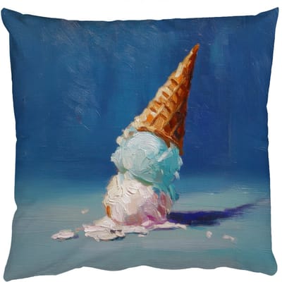 Sierkussens - Kussentjes Woonkamer - 50x50 cm - Ijshoorn - Bolletjes - Smelt - Roze