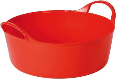 Ronde Kuip 5 Liter - Rood Kunststof Bak Ø 28 x 10,5 cm