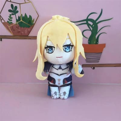 Anime Jean Cosplay Pluche Pop Speelgoed Genshin Impact Schattig Zacht Gevuld Kussen Cadeau 20cm 20cm beige