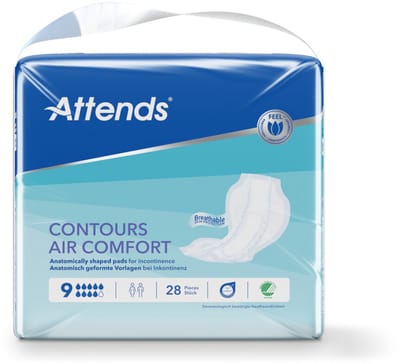 Attends Contours Air 9 - 4 x 28 stuks - Voordeelverpakking