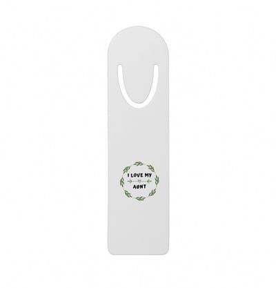 Hacebo® - I love my aunt metalen boekenlegger - Tante - liefste tante - verjaardag - cadeautje voor tante - tante artikelen - kado - geschenk Bladwijzer boekenleggers - 12.7 cm x 3.2cm