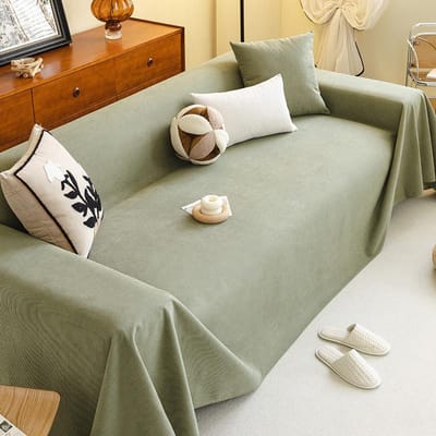 Waterdichte Urinebestendige Bankhanddoek, Antislip en Vuilafstotende Huisdier Mat, Zwarte Eenvoudige Bankhoes Deken, Anti-kattenkras Bankhoes Stof 180*130cm