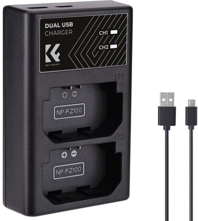 K&F Concept Dubbele batterijlader Sony NP-FZ100