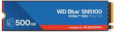 Sandisk Wd Blue Sn5100 Nvme Ssd Voor Laptopc 500 Gb Schijf Solide En Efficiënt