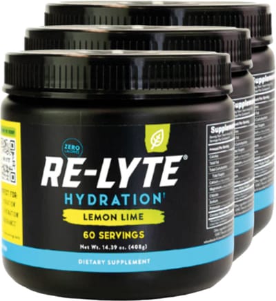 Re-Lyte | Hydration Drink Mix | Lemon Lime 408g | 3 stuks | 3 x 408g