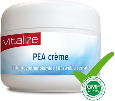 Vitalize PEA Crème 100 ml | Bevat verzorgende en verzachtende bestanddelen - Bevat 1500 mg PEA en 200 mg Boswellia serrata