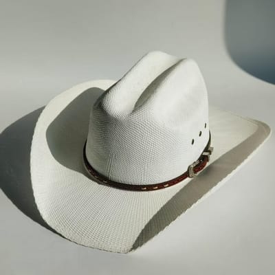 Heren Stijve Stro Cowboyhoed dames Brede Rand Weide strooien hoed cowboy effen zomer Zon hoed doos verpakking sombrero vaquero man 56-58 white