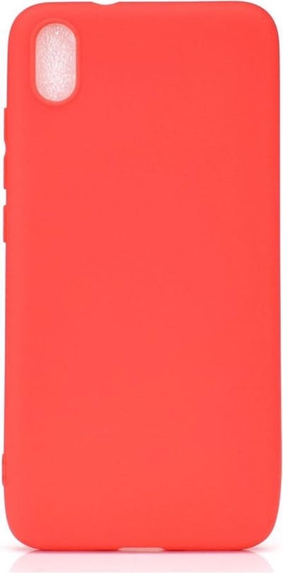 Shop4 - Xiaomi Redmi 7A Hoesje - Zachte Back Case Mat Rood
