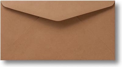 Envelop Kraft 11 x 22 cm Bruin 60 stuks