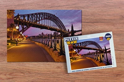 Puzzel Weg onder de Sydney Harbour Bridge in Australië - Legpuzzel - Puzzel 1000 stukjes volwassenen