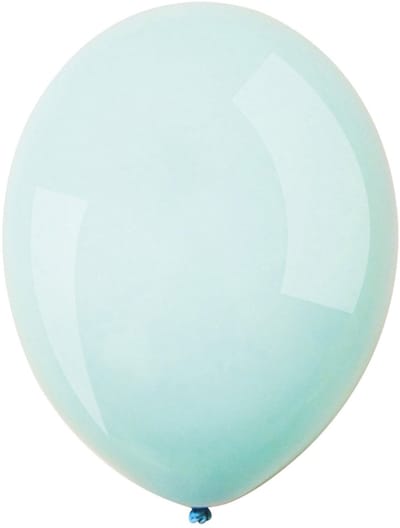RIETHMULLER - 100 mini latex ballonnen pastelblauw 13 cm voor boog en kubussen