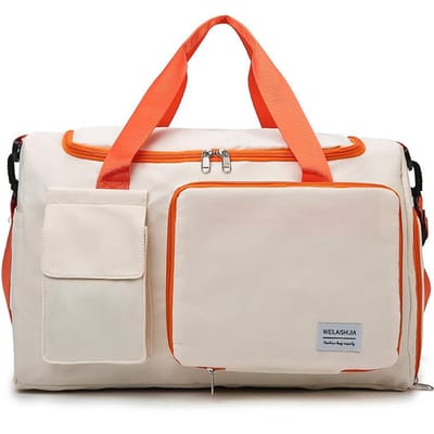 Modieuze, Frisse en Contrasterende Kleur Nat en Droog Fitness Tas met Schoenencompartiment Korte Afstand Reizen Vrije Tijd Bagage Tas Kan Gebruikt Worden Om Trekstang te Bedekken