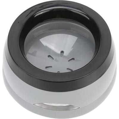 Gamelle d'eau pour chien 750 ml, grande capacité, hygiénique et sûre, à débit lent, pour voyage en voiture L gray