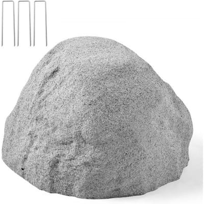 VEVOR Cover Rock, kunstmatige stenen afdekking voor buiten, tuinrots, realistische steenlook, kunstmatige rots van polyresin voor landschapsarchitectuur, tuindecoratie, transformatorhuis, grijs, maat S