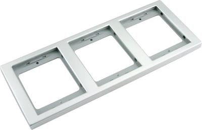 BERKER K5 Afdekraam 3-voudig RVS