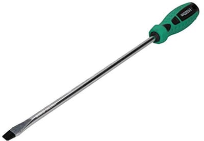 Sleufvormige platte kop schroevendraaier met magnetische tip en rubberen handvat - 9.5mm x 300mm