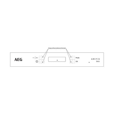 AEG greeplijst, inleg, AEG 140072244019