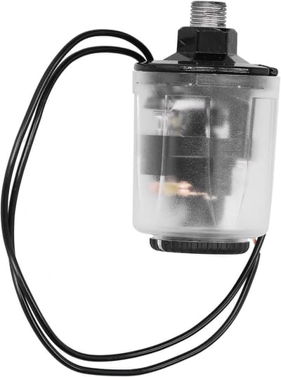 Waterdruk Schakelaar - Pomp Regelaar - Automatische Waterdruk - Zilveren Dubbel Contact - 1.0-1.8kg - Transparant