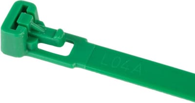 TD47 Hersluitbare Kabelbinders 7.6 x 100 mm Groen - Tie wraps - Tyraps