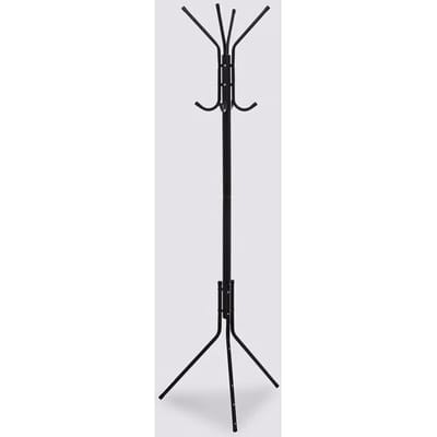 5Five Kapstok - Zwart - Metaal - 8 ophanghaken - 51 x 44 x 171 cm