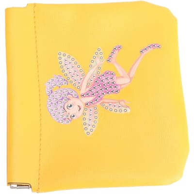 Strass Schilderij Make-uptas Schattig Meisjespatroon DIY Handwerk Glanzende Cosmetische Tas voor Lippenstift Munten beige