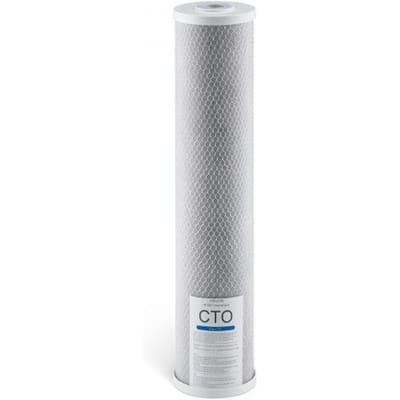 VEVOR Whole House Water Filter Vervangende Cartridge, 115 x 507 mm CTO Koolstofblok, Vervangend Filter voor 3-Stage Waterfiltratiesysteem, Vermindert Chloor & Slechte Smaak & Geur