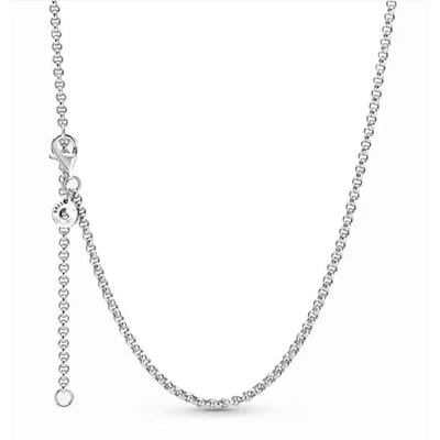 Collier Serpent Plaqué Cuivre Véritable Haute Qualité 45cm Pièce Pendentif Cœur Pièce Convient Pour la Création de Bijoux Authentiques Charms Perles Cadeaux white