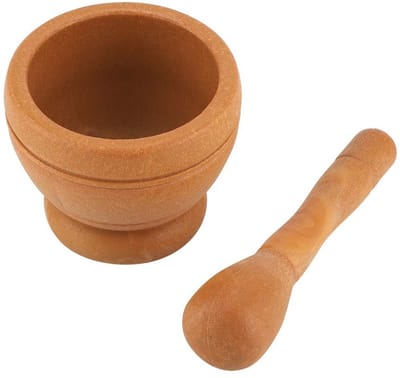Dailygoods- Vijzel met Stamper - Specerijenmolen - Pillenzermalen - Keukengereedschap - Duurzaam PP-Kunststof - Ergonomisch Ontwerp - Kruidenmolen